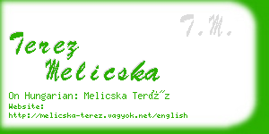 terez melicska business card